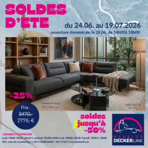 Soldes du 24.07. au 18.07.2026